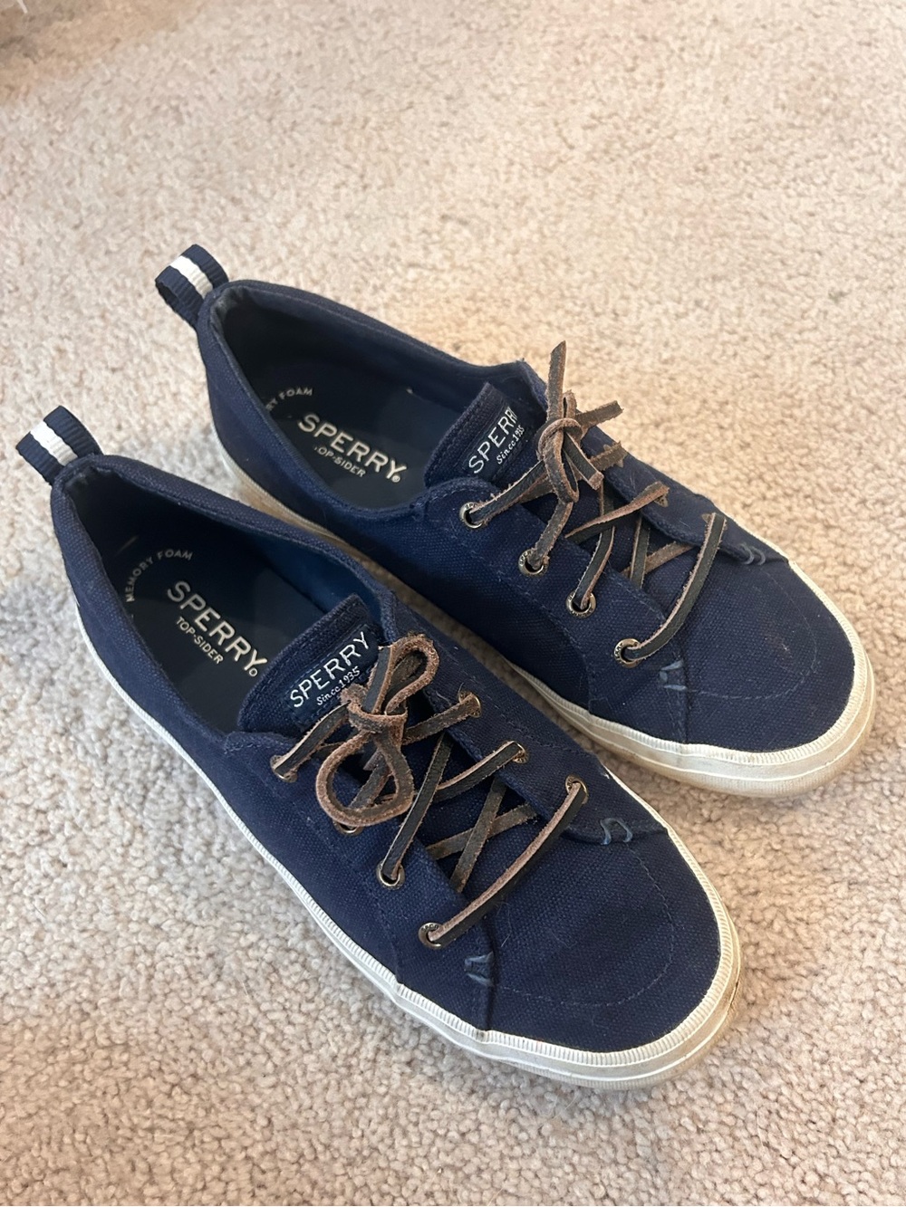 Sperry Navy Canvas Casual Sneakers